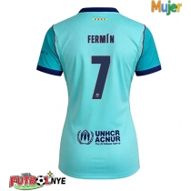 Camiseta Barcelona Fermin Lopez #7 Tercera Equipación para mujer 2026-27 manga corta